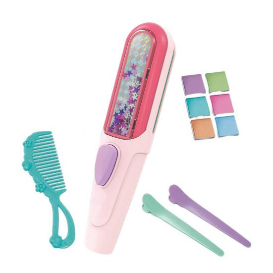 

Yousheng 1 Set Kids Hair Chalk Wand Kit with 6 Color Dye Brush Clips Washable Girls Temporary Hair Coloring Styling Tools Birthday Gifts Sets