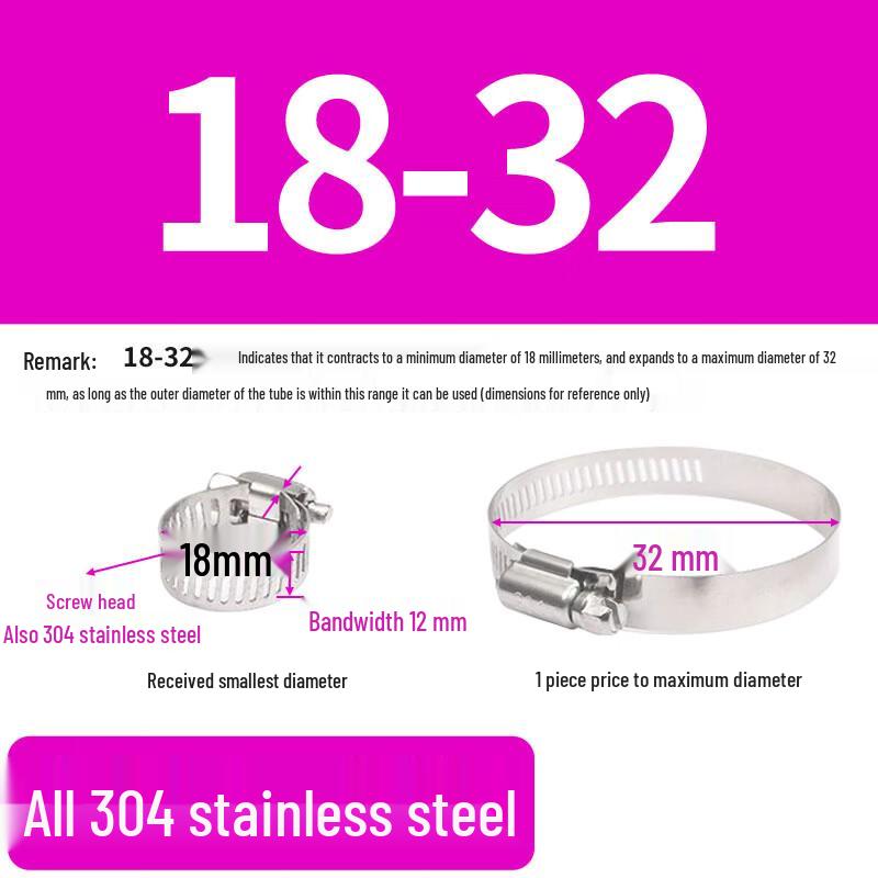 AFW 304 Stainless Steel Hose Clamp