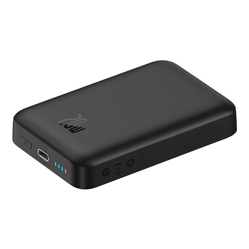 Magnetic Power Bank Baseus Magnetic Mini 10000mAh, USB-C 20W Magsafe (Black)
