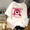 Unisex Short Sleeve Tee Round Neck Casual T-Shirt Polyester Printed Summer Sports Daily Wear