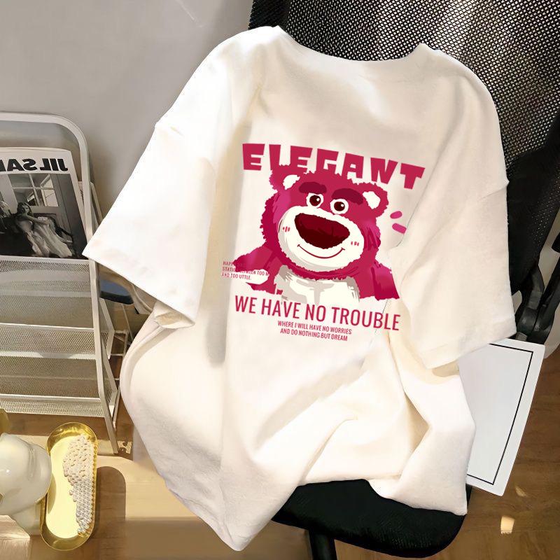 Unisex Short Sleeve Tee Round Neck Casual T-Shirt Polyester Printed Summer Sports Daily Wear