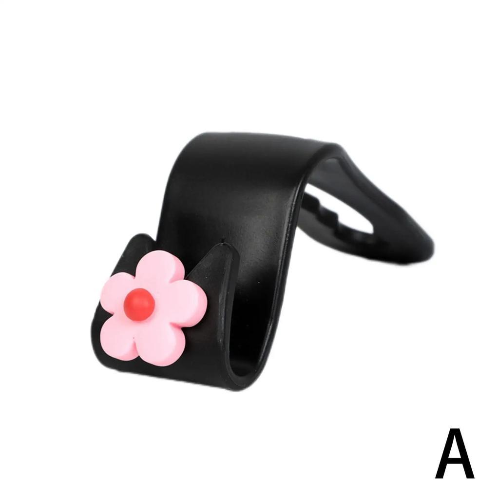 Multifunctional Flower Shape Car Hook Cute Car Seat Back Products Hook Decoration Creative Car Storage N2B2