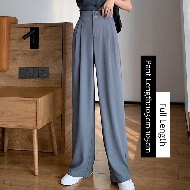 Loose Korean Style Trousers White 