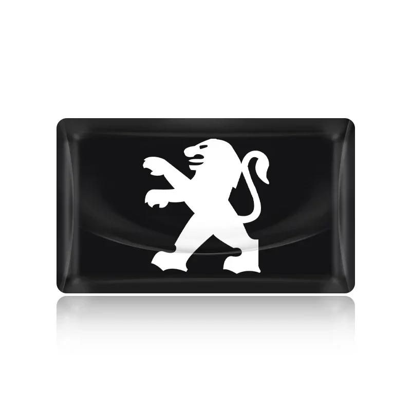 

Car Steering Wheel Center Decoration Sticker Badge Decal Emblem For Peugeot 408 4008 308 3008 Rifter 5008 508 2008 208 301 RCZ