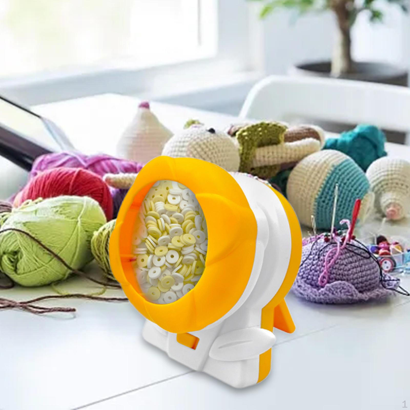 

Электрический счетчик из бисера, чаша для изготовления ювелирных изделий, забавный USB-инструмент для нанизывания глины для жёлтый