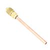 Air Conditioner Access Valve 1/2 20 UNF Copper AC Refrigeration Filling Access Valve with Core and