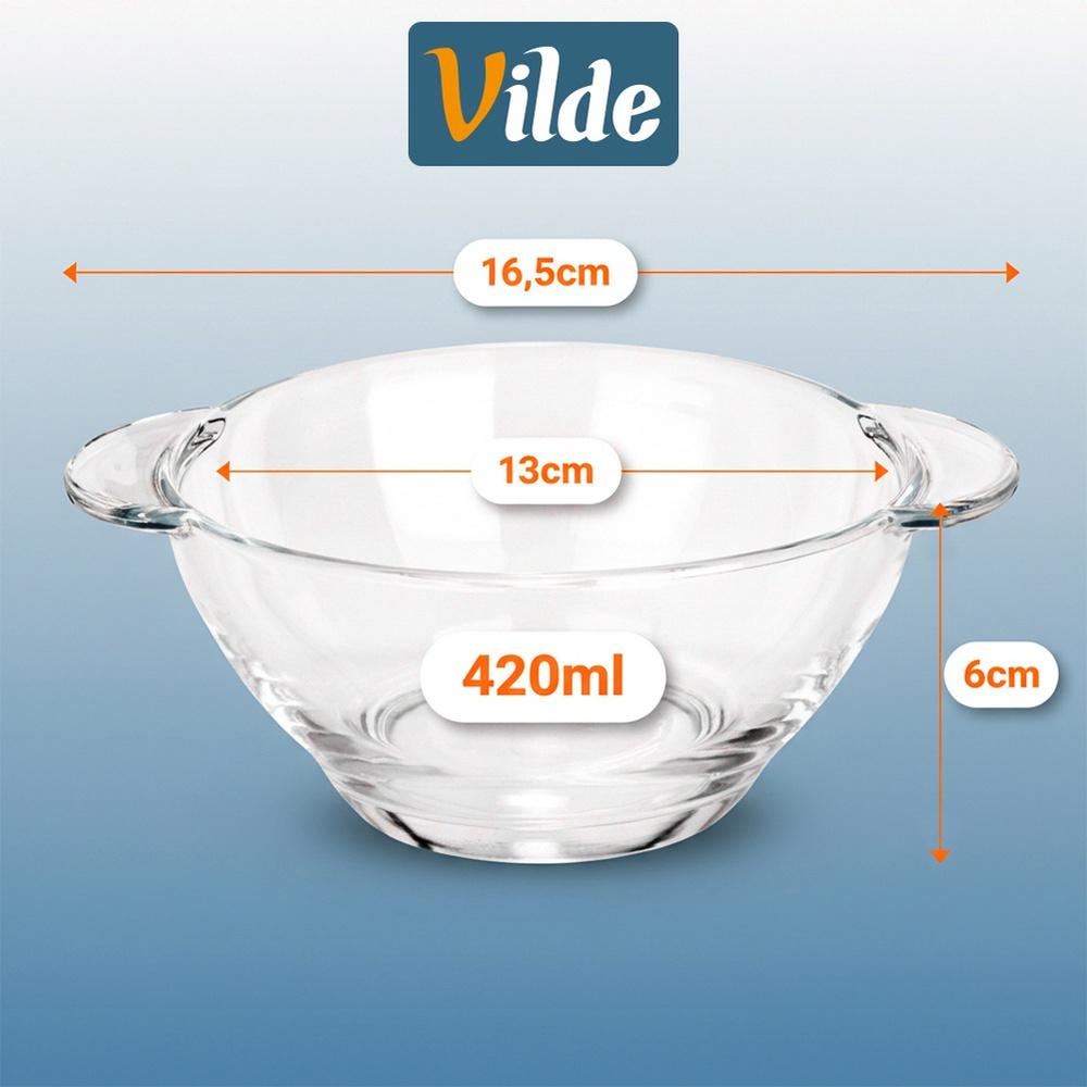 Glass Bouillon Bowls 420 Ml 12 Pcs.