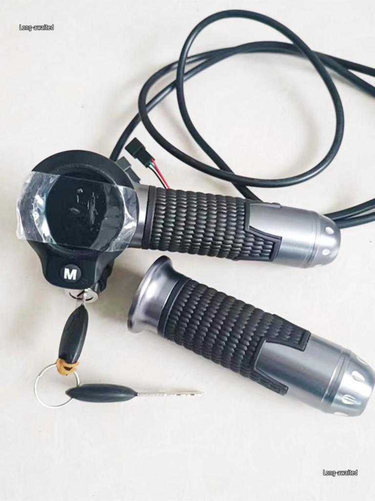 Multi-Function Aluminum Alloy Ride-Hailing Handlebar with Instrument Key, Three-Speed, Speedometer, Universal 8-Wire, 48-72V