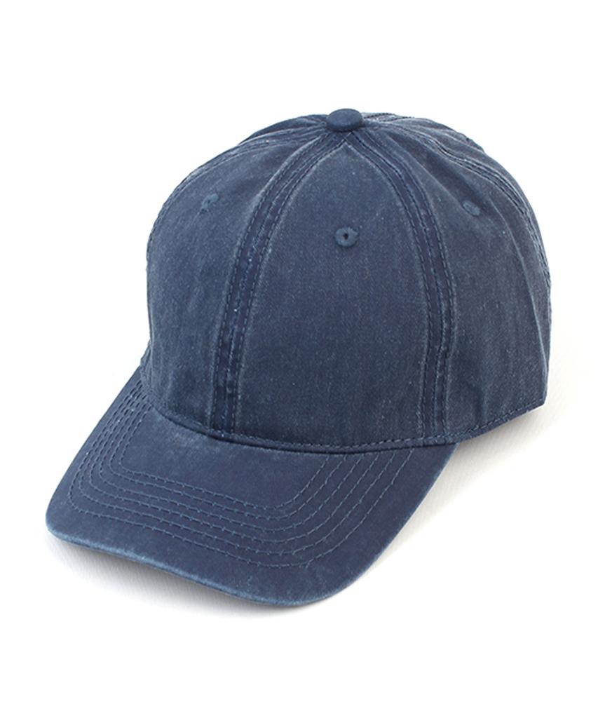 Yunibeosyeolkemiseuteuli Muji Pigment Washing Navy Ballcap