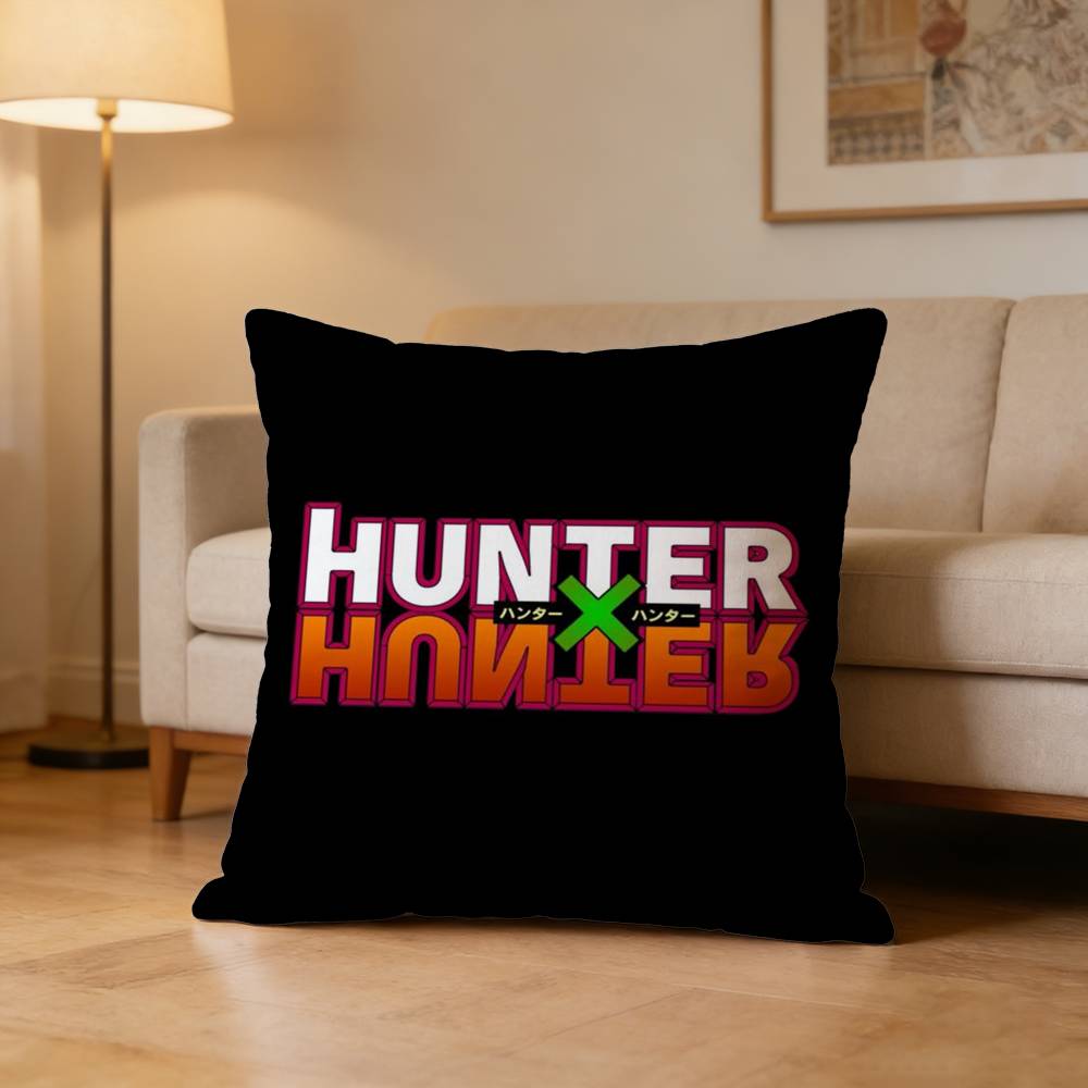 Anime Hisoka Hunter X Hunters Pillow Case Pattern Printed Pillowcase For Living Room Sofa Cushion Cover