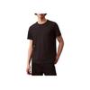 Minimalist Comfortable Versatile Casual Crew Neck Solid Color Short Sleeve T-Shirt Men Tops Black 40BC238-002