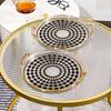 Fruit Storage Tray Living Room Coffee Table Household Plastic Snack Tray Delicate Plate Fruit Ins Wind Tray Advanced Sense