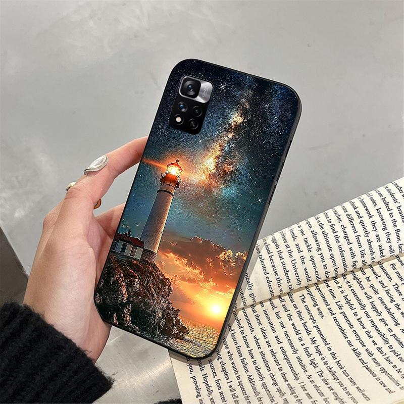 Phone Case For Xiaomi Redmi note 14 Pro 14 13 12 11 10 Pro 14S 12S 11S Redmi 14C 13C 10 Lighthouse