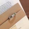 Elegant and graceful ring accessories fresh green and white diamond rings for women fashion exquisite party jewelry gifts