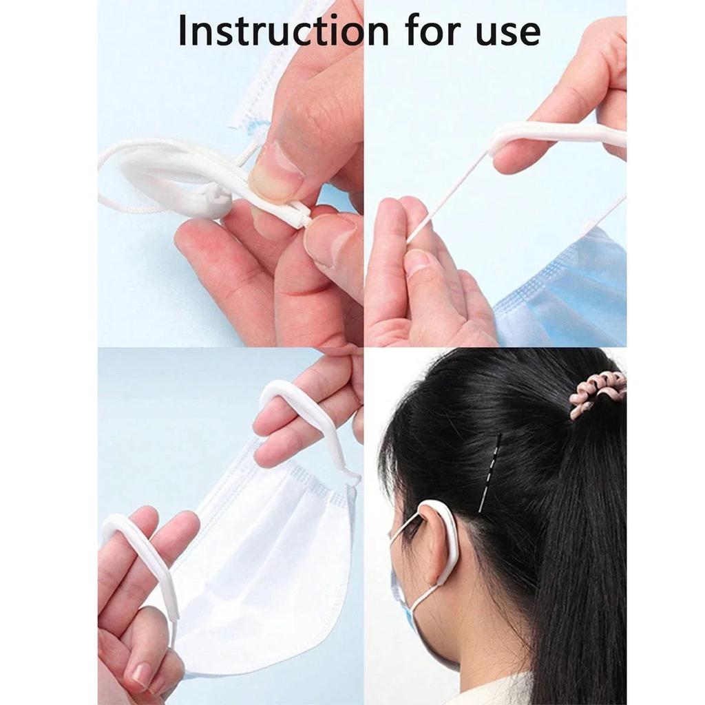 5/20/30Pairs Silicone Mask Ear Guards - Comfortable Ear Protectors for Masks, Reusable, Ear Pressure Relief Accessories