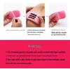 Static Cling Silicone Eyelash Pad for Extensions - Transparent Pink Forehead Sticker