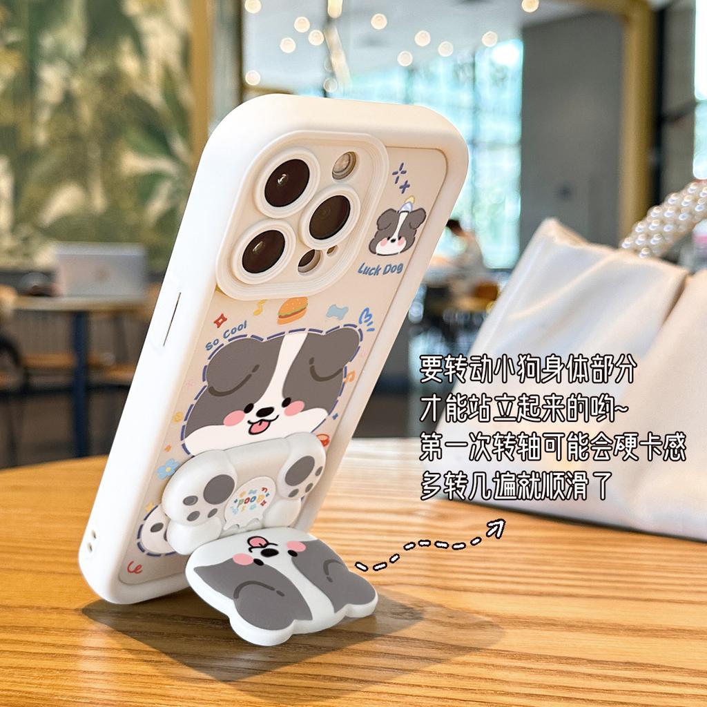 Cute puppy for iPhone14promax mobile phone case Apple all-inclusive creative advanced