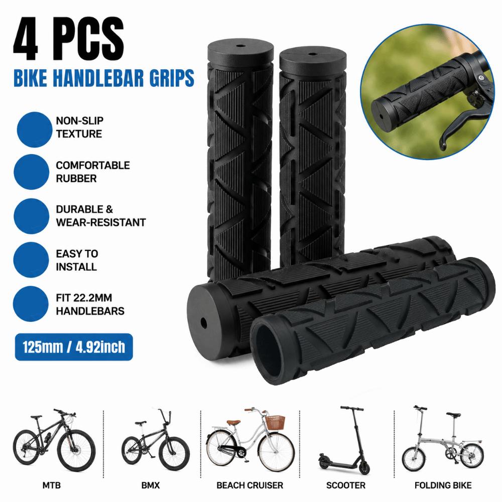 4PCS Rubber Cycling Handlebar Grips Bike Handlebar Grips Sleeves Beach Cruiser Bicycles