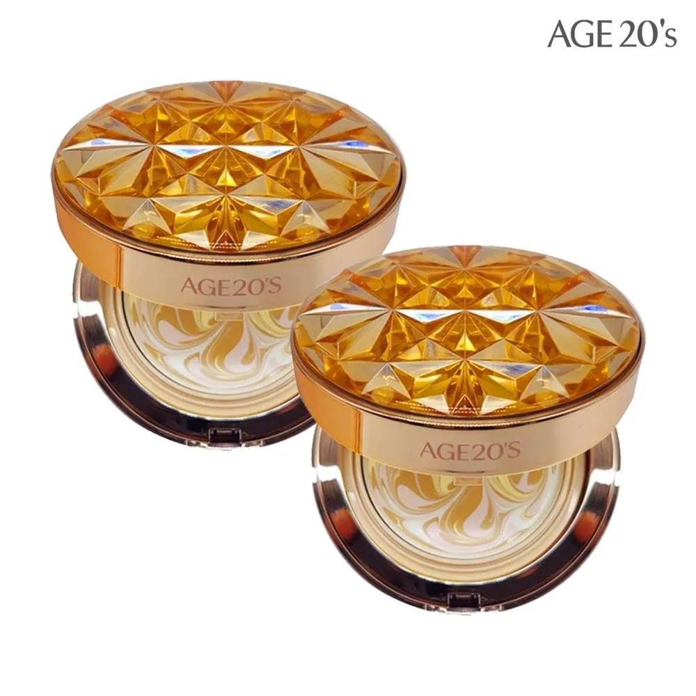 2 Aekyung Age 20 s Essence Pact Royal Gold Edition Полноразмерные продукты No. 21 (2 full-size products)