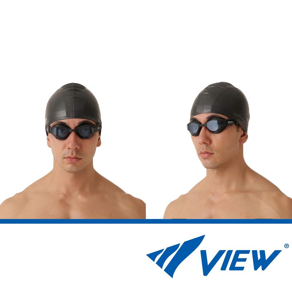Swimming Goggles DELFINA Made in Japan Outdoor Triathlon Racing Goggles with Cushion Fina Approved Model with SWIPE Function V2000SA BLBK [View]