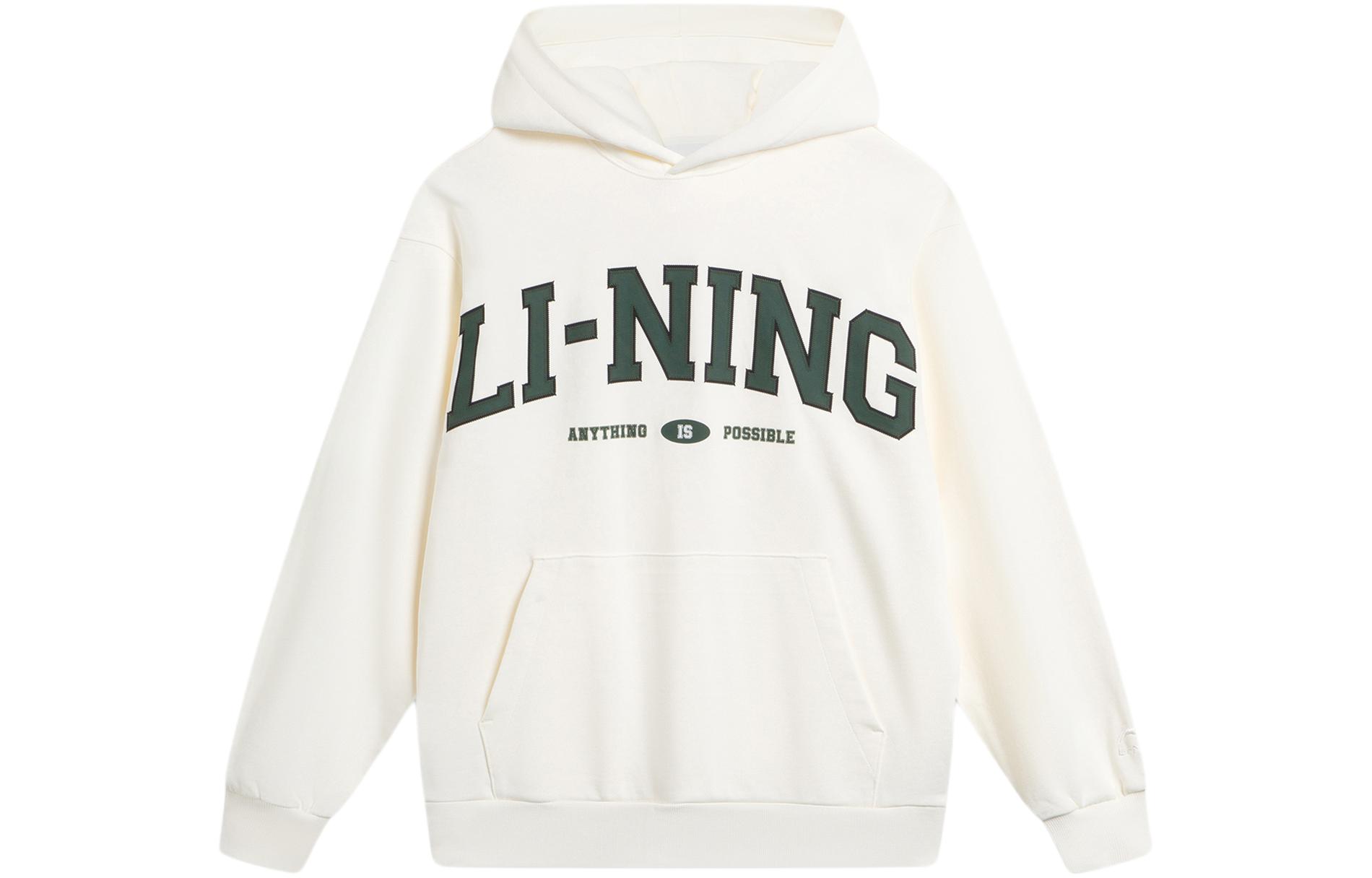 Li Ning Weekend Youth Sweatshirt Unisex Ivory AWDU781-7 XS