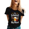 Oktoberfest Letter Print T-Shirt for Men Women, Casual Short Sleeve Tee