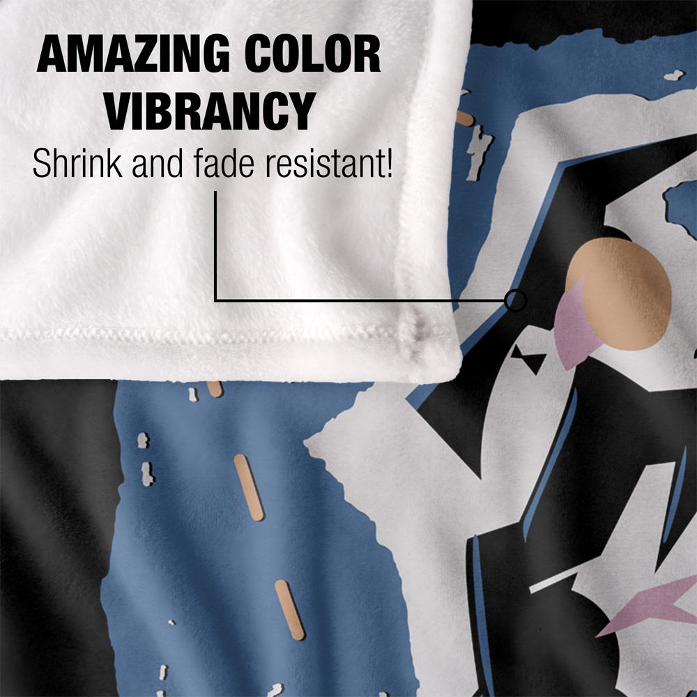 David Bowie Silky Guitar Gradient Supersoft Blanket