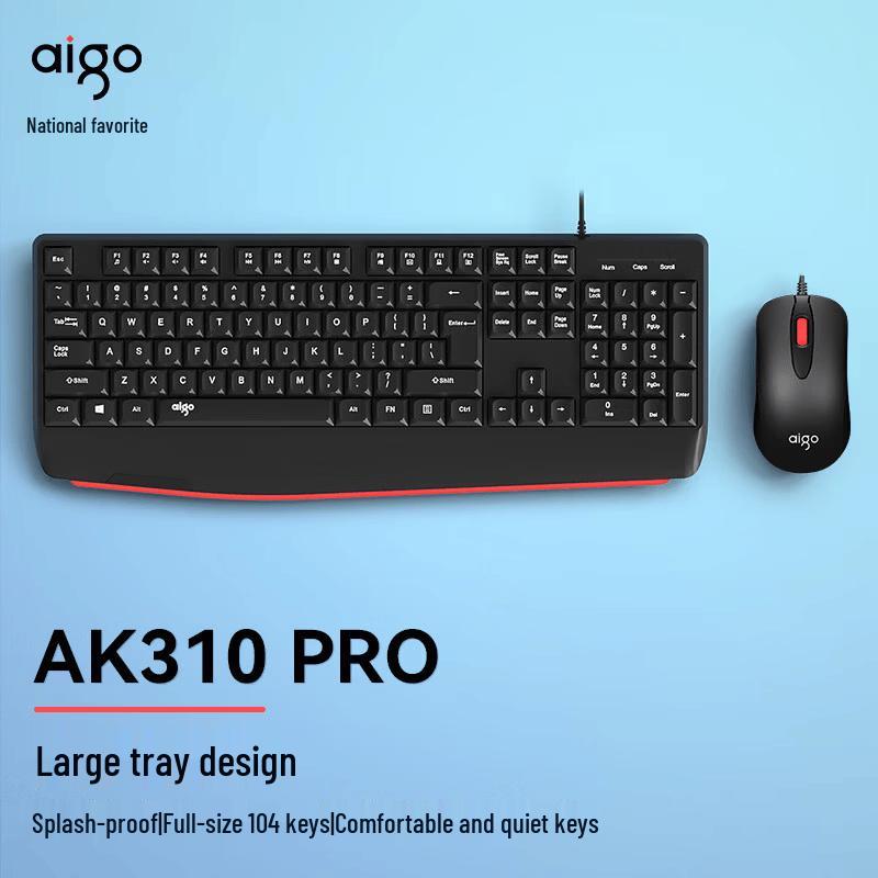 

aigo AK310PRO Wired Keyboard and Mouse Set