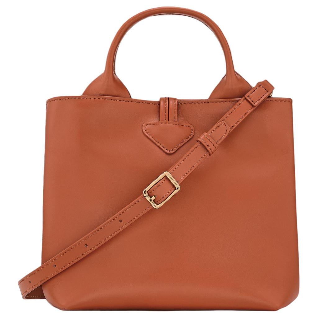 Longchamp Le Roseau Classic Bamboo Buckle Closure Leather Tote Bag Small Women Tote Bags Bark 10273HGCM11