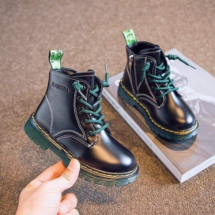 Girls Martin boots 2025 autumn and winter new children's two cotton shoes velvet British style short boots cotton boots