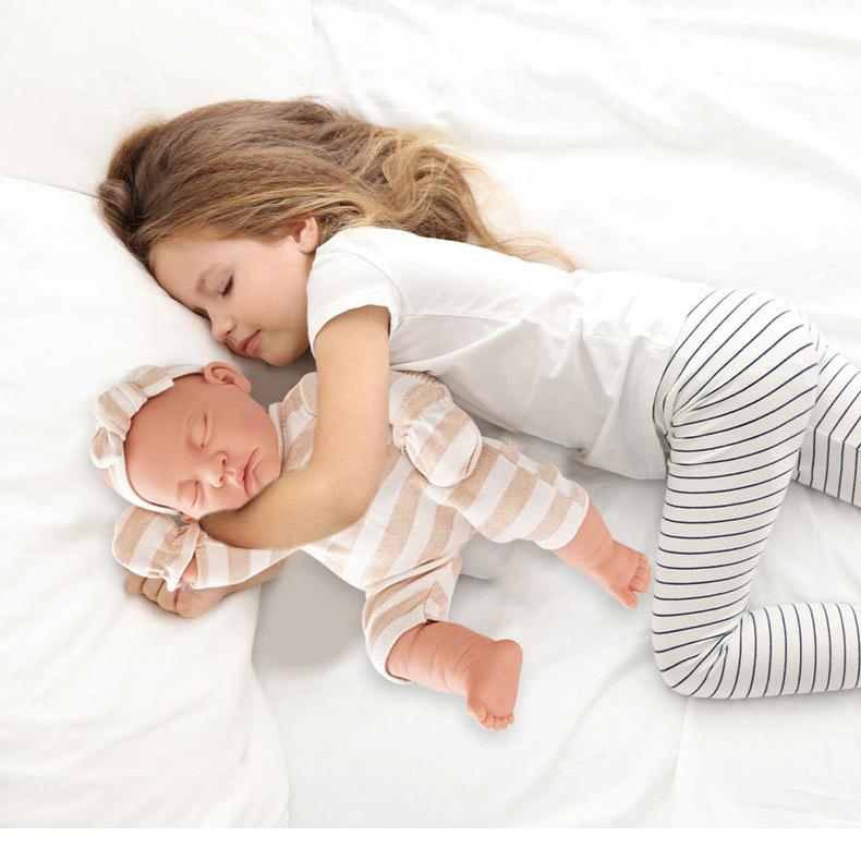 30CM Washable Lifelike Soft Hand-painted Simulation Baby Reborn Doll Children Accompany Play Doll