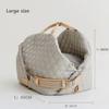Enhanced Waterproof Nylon Pet Carrier & Convertible Dog/Cat Bed