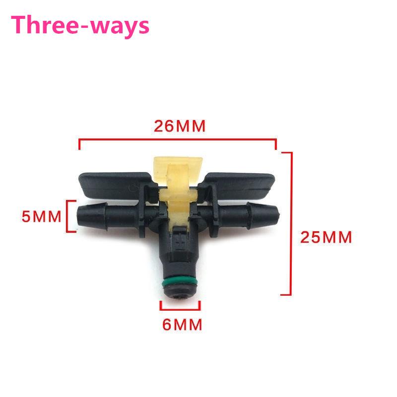 10PCS Automobile Fuel Pipe Joint Adapters for Bosch Fuel Injector Joint Three-way Two-way Fuel Return Pipe Quick Plug
