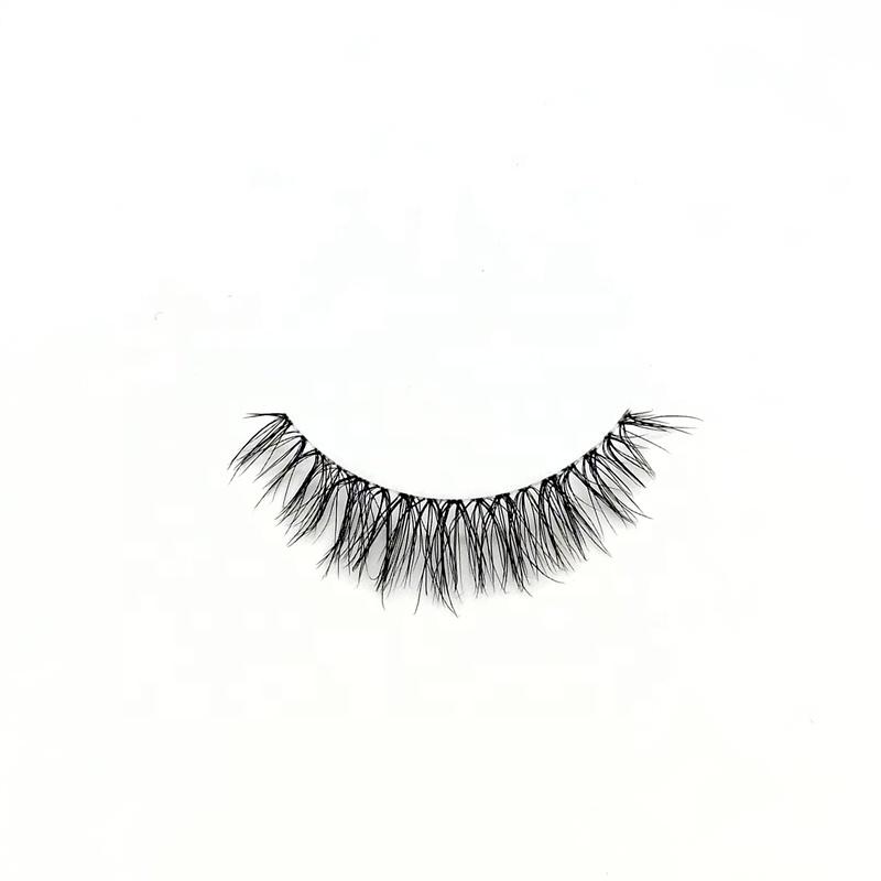 New Arrivals Soft Light Matte Synthetic Hair Faux Mink Handmade Eyelashes Korean Vegan Custom Lashes Cluster Reusable