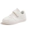 Kids Casual Sneakers Boys Girls Soft Sole Non-Slip Rubber Breathable Plain Black White