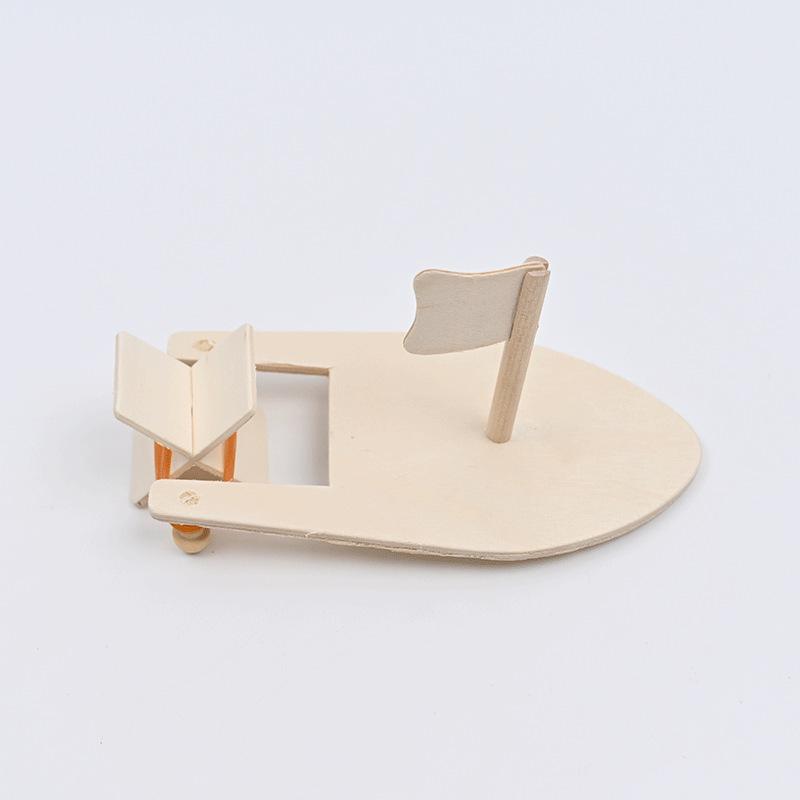 Wooden Sailboat Water Buoyancy Experiment Kit for Students