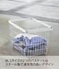 Yamazaki Jitsugyo Laundry Wagon Basket White W41 X D30 X Tower Laundry Basket with Casters Large Capacity 3351 + Approx. H93.5cm