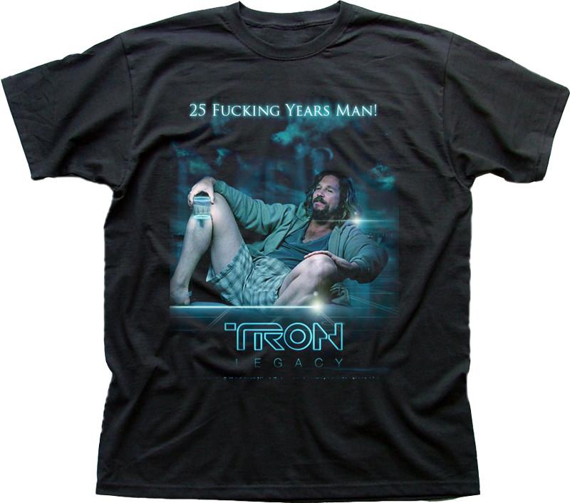 TRON Legacy Big Lebowski DUDE Flynns Arcade ENCOM cotton t-shirt OZ9837 S разноцветный