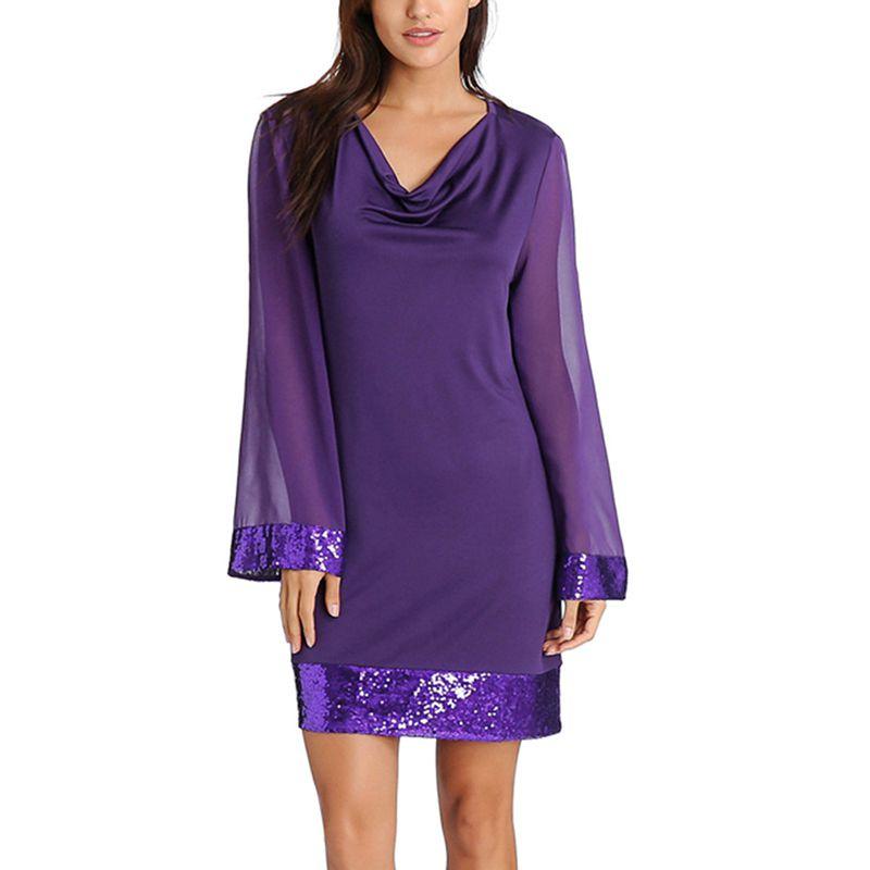 Elegant Women Sexy V-neck Long Sleeve Summer Slim Bodycon Cocktail Mini Dress For Parties