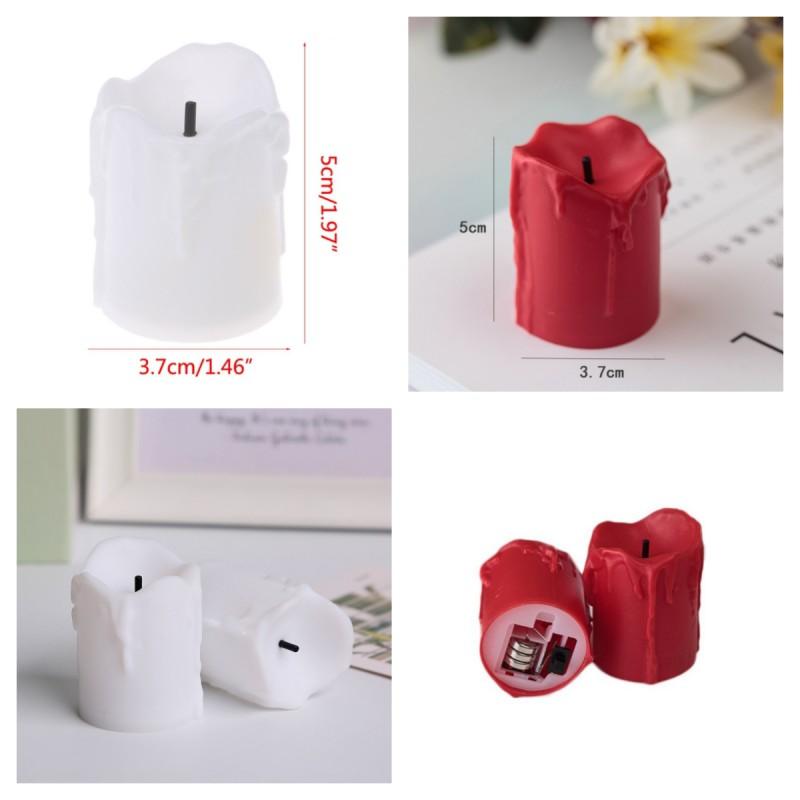 6/12 Stück Flackerfreie LED-Teelichter Helle Batteriebetriebene Realistische Kerzenlichter für Weihnachten Feiertag Hochzeit Heimdekoration