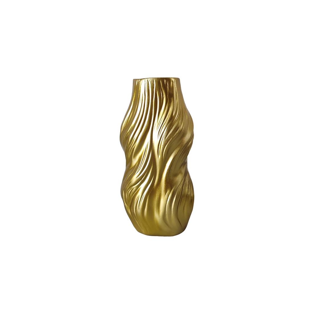 1 Piece of Modern Twisted Vase Ornament, Available in Black/White/Gold, Living Room Tabletop Art Flower Arrangement Vessel, Creative Home Decor A