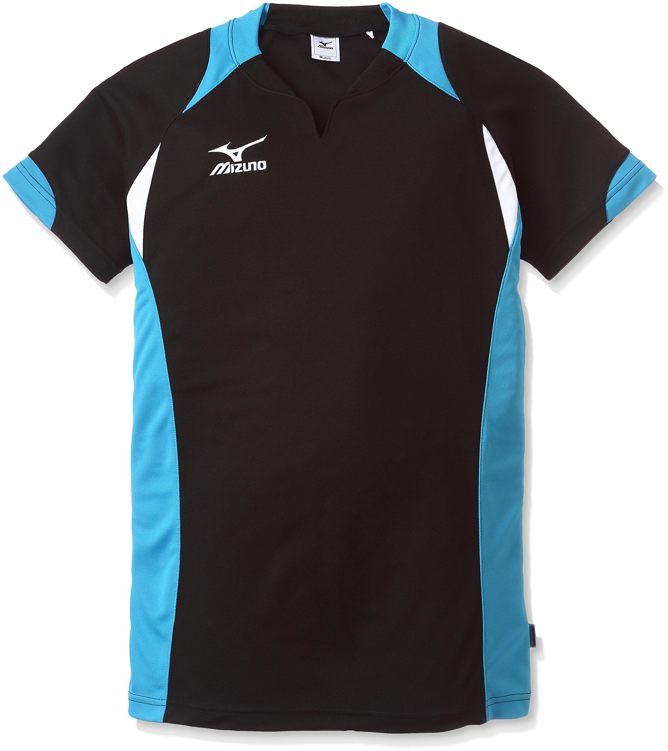 Mizuno Volleyball Shirt 59HV324 Black/Turquoise, Size M