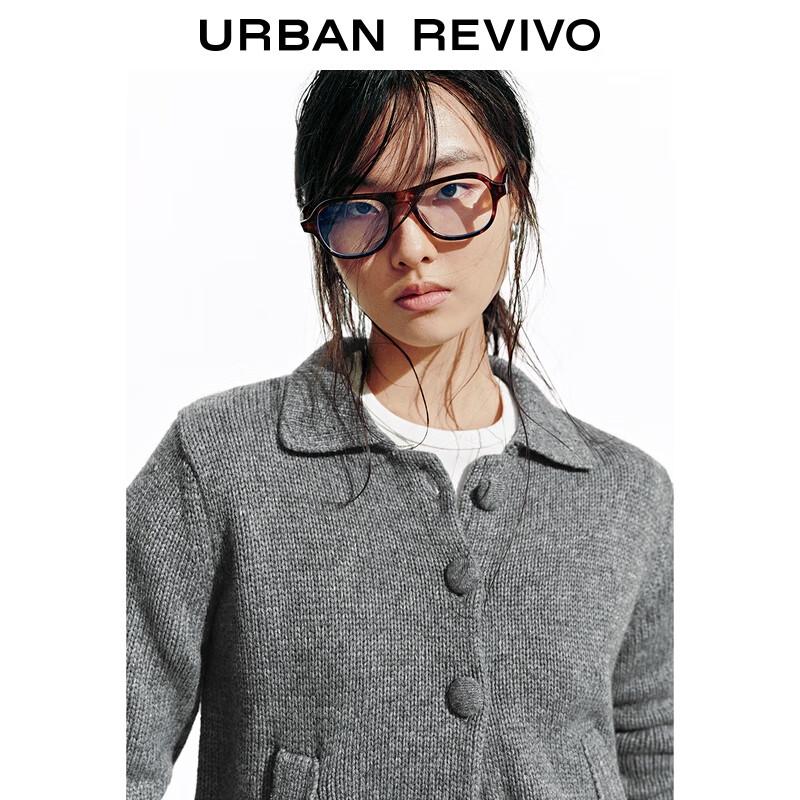 UR Women's Lapel Button Knit Cardigan