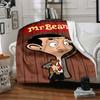 1pc Mr Bean Blanket Versatile for Couch, Office Bed