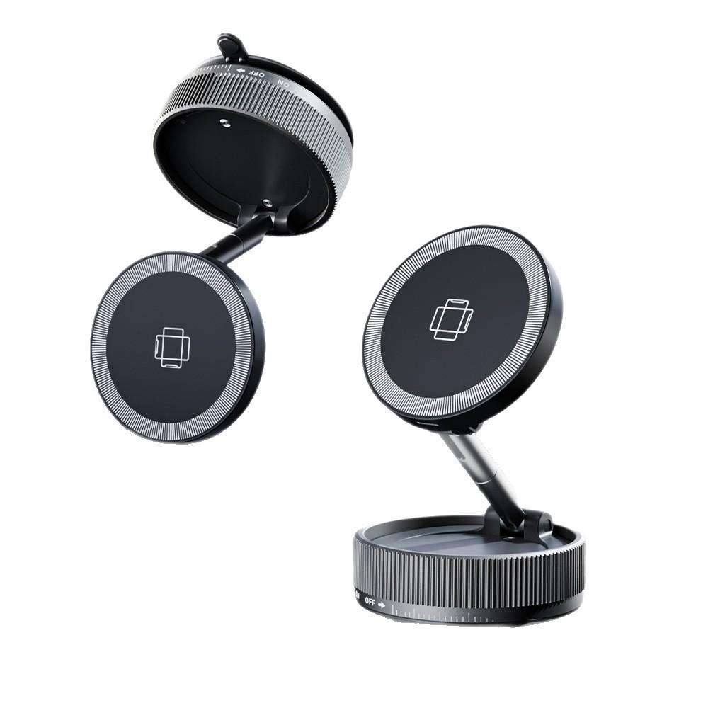 360° Rotating Magnetic Car Mount & Wireless Charger for New Apple Models