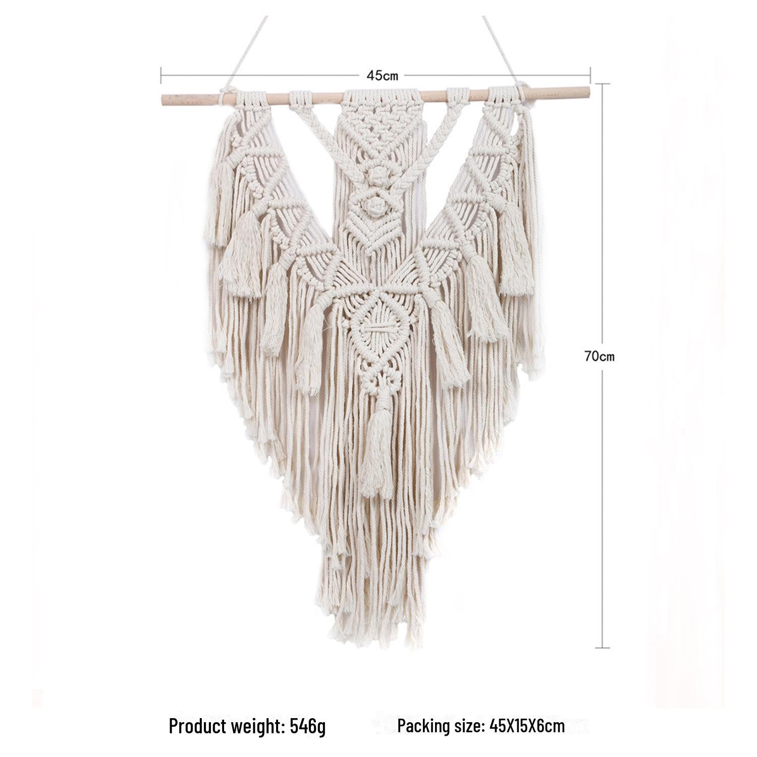 

Богемский настенный гобелен ручной работы с нордическими кисточками 45*70CM