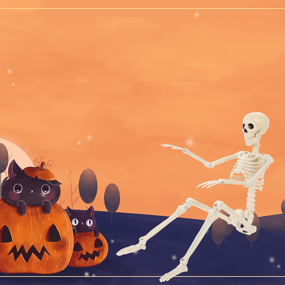 Halloween Dog Skeleton Man Decoration 90/165cm - Horror Prank for Haunted House or Escape Room