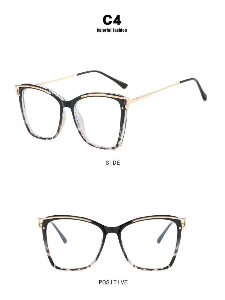 TR90 Große Cat-Eye-Ausschnitt Schlankheitsbrille - Modische Brillenfassung für Damen, Internet-Celebrity-Stil