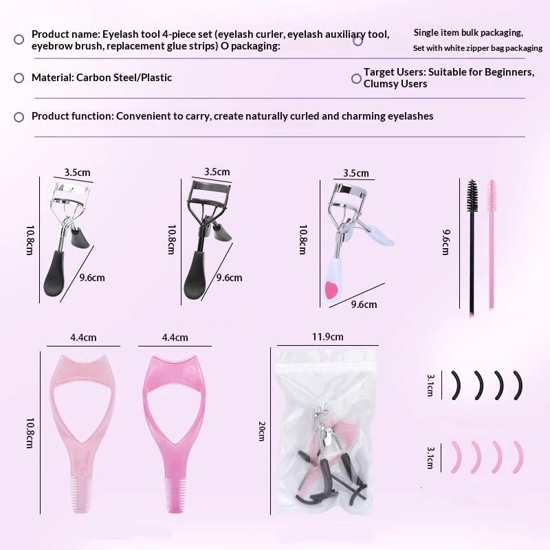 8-teiliges Wimpernwickler-Set mit Ersatzpolstern Für Frauen Wimpernwellen Wimpernhilfe Wimpernbürste Make-up-Werkzeug