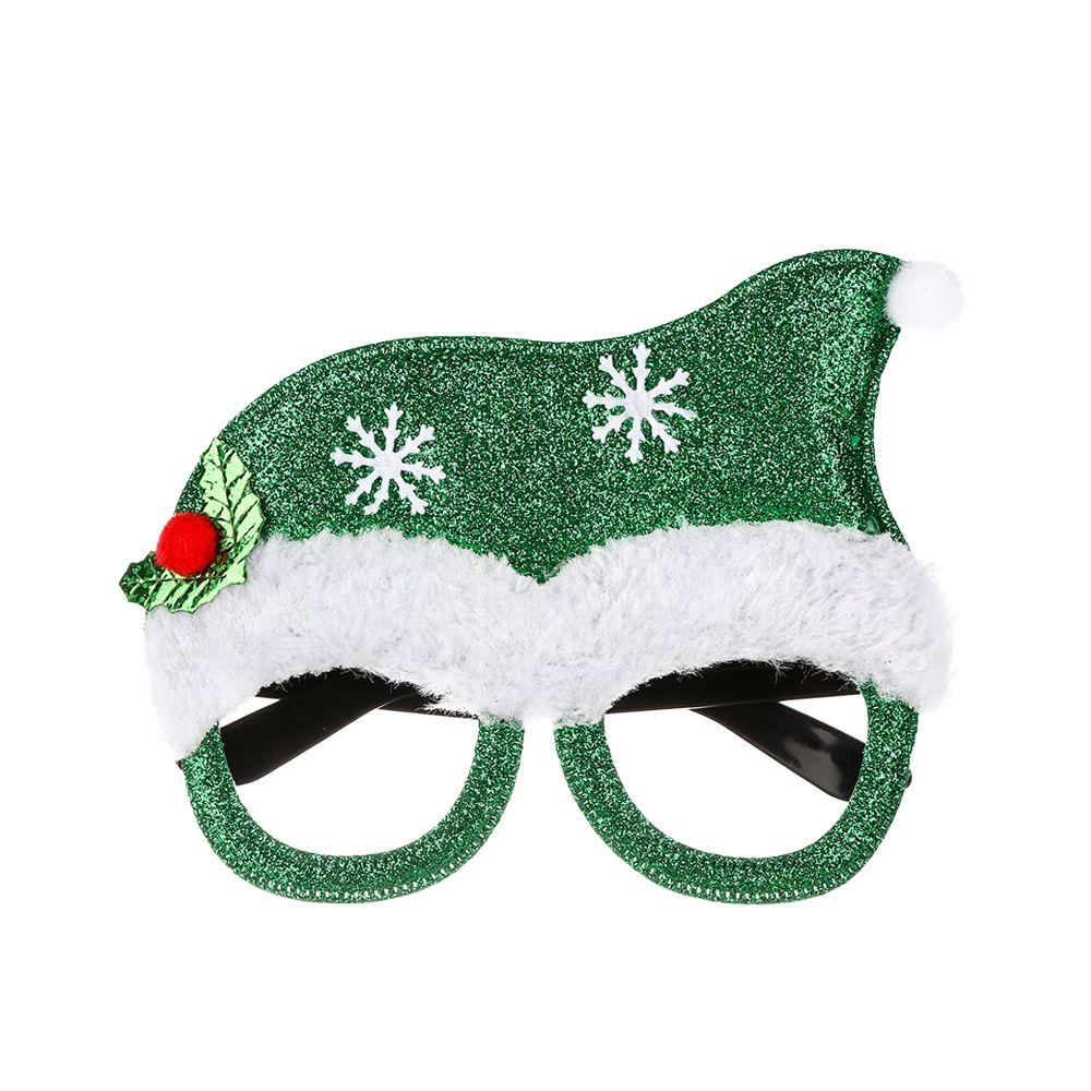 Christmas Decorations New Year Photo Prop Santa Claus Glasses Elk Christmas Glasses Frame Xmas Tree